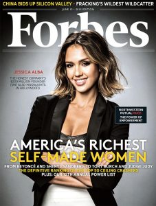 Jessica Alba, couverture Forbes